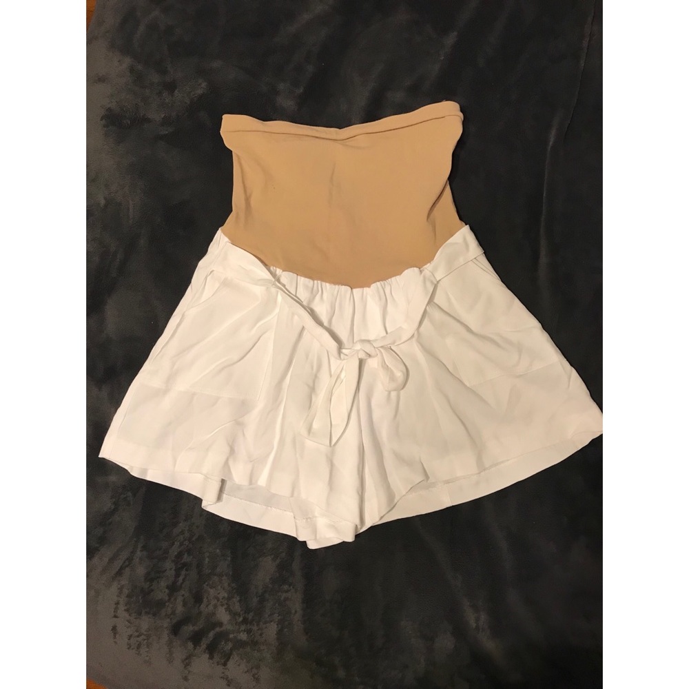 Motherhood Maternity Shorts - White
